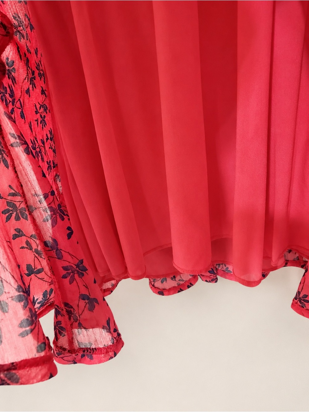 Blue Rain Pink Floral Flutter Sleeve Dress | Size M - Picture 4 of 8